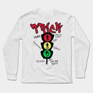 Traffic Light Illustration Long Sleeve T-Shirt